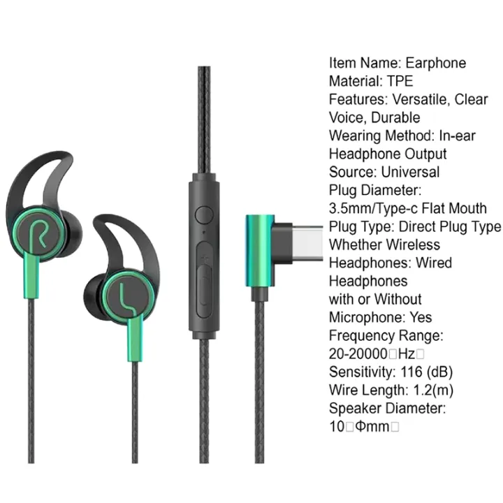 Gaming%20Earphones%203.5mm/type-c%20Wired%20Earphone%20Stereo%20Sports%20Headset%20With%20Microphone%20For%20Game%20Music%20Calls%20High-quality%20In-ear%20-%20Image%203