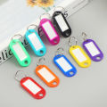 50Pcs Colorful Keychain Key Tag Label ID Name Room Address TEL Number Marker Key Tag Baggage Tag With Split Ring. 