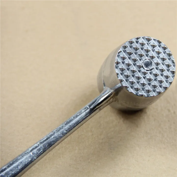 EITGZWAS%202X%20Two%20Sides%20Aluminum%20Round%20Meat%20Hammer%20Mallet%20Tenderizer%20Beef%20Pork%20Chicken%20Beater%20Length%2020.5Cm%20Diameter%203.5Cm%20(Oval)%20-%20Image%202