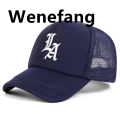 Wenefang Unisex LA Letter Embroidery Baseball Net Caps Spring and Luxury Summer Outdoor Adjustable Casual Hats Sunscreen Hat. 