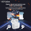 Sutuiying YERSIDA Original HT18 TWS Wireless Bluetooth Earphones HIFI Stereo Sales promotion Sports Headphones with Mic Suitable for xiaomi and iphone. 