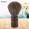 Wenefang 1pc Natural Wooden Handle Facial Hair Wet Bristles Care Beards Brush Men Brush for Mustache Shaving Boar. 