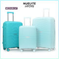 NUELITE Daxing 24 Inch Expandable Spinner Travel Suitcase | Polypropylene Hard Shell Luggage | Multi-Step Trolley Handle | Integrated Combination Lock | 8 Silent Double Wheels Suitcase. 