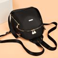 Casual Lightweight School Bags Large Capacity Oxford Cloth Travel Backpack Black Shoulder Bag Women. 