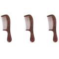 NXFDSIOZ 3X Unisex Sandalwood Comb Women Men Home Travel Wood Anti-Static Fine-Tooth Comb Wooden Handles Hair Comb. 