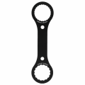 Durable Aluminium Alloy Bottom Bracket Wrench 16 24 Notch Black Bracket Spanner 44mm 46mm Hollow Crankset Tool for Mountain and Road Bikes. 