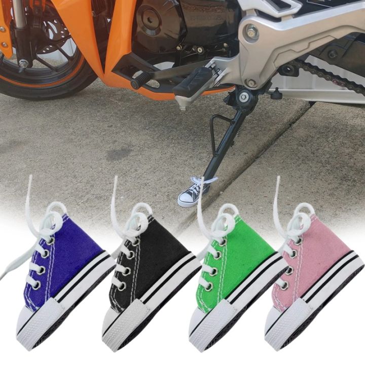 Creative Bicycle Side Stand Canvas Shoe Decoration Standing Foot