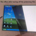 Linear Polarizer Film LCD/LED Polarized Filter Polarizing Film Sheet for Polarization Photograph 10PCS (with Adhesive). 