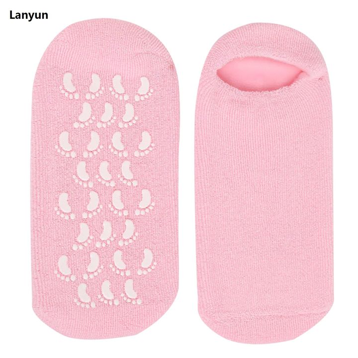 Lanyun%201pair%20Reusable%20Spa%20Gel%20Socks%20Gloves%20Moisturizing%20Whitening%20Exfoliating%20Hot%20Selling%20Socks%20Velvet%20Smooth%20Beauty%20Hand%20Foot%20Care%20Silicone%20Sock%20-%20Image%206