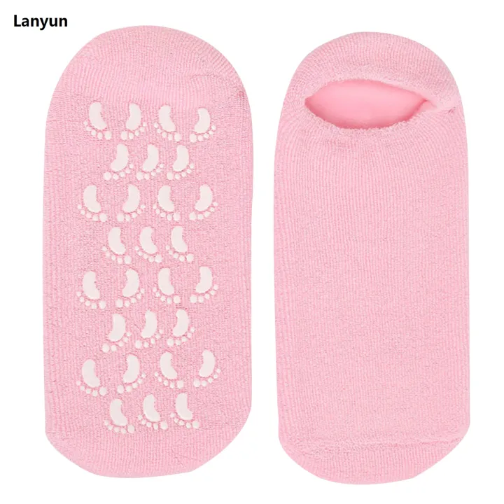 Lanyun%201pair%20Reusable%20Spa%20Gel%20Socks%20Gloves%20Moisturizing%20Whitening%20Exfoliating%20Hot%20Selling%20Socks%20Velvet%20Smooth%20Beauty%20Hand%20Foot%20Care%20Silicone%20Sock%20-%20Image%206