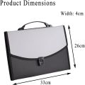 A4 Organ Bag, Multi-Layer Folder, Large-Capacity Organizer Bag for Portable Information, Contract Document Bag for Classrooms, Homes, Offices. 