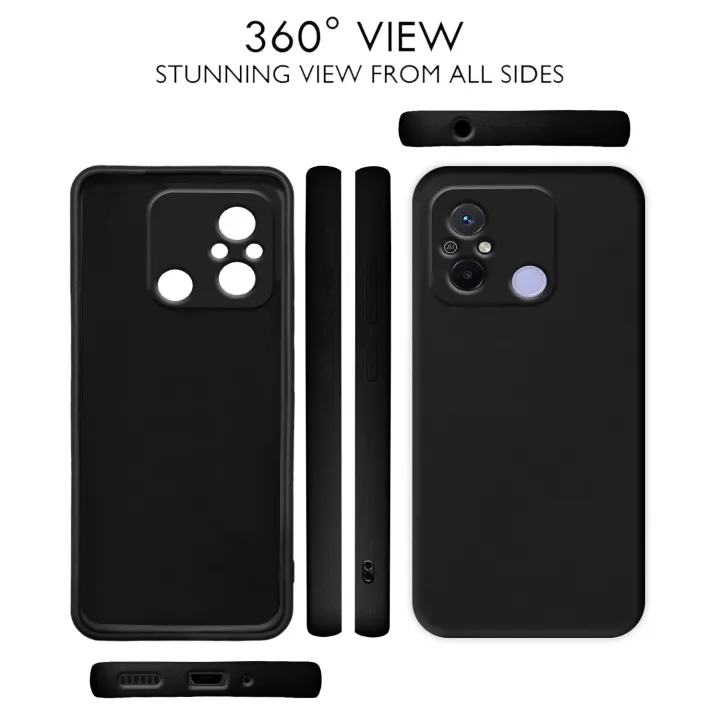 Redmi%2012C%20/%20Poco%20C55%20Back%20Cover%20Soft%20Matte%20Liquid%20Silicone%20TPU%20%7C%20Camera%20Protection%20%7C%20Shockproof%20Slim%20Back%20Case%20for%20Redmi%2012C%20/%20Poco%20C55%20(Black)%20-%20Image%207