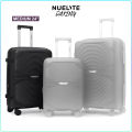 NUELITE Daxing 24 Inch Expandable Spinner Travel Suitcase | Polypropylene Hard Shell Luggage | Multi-Step Trolley Handle | Integrated Combination Lock | 8 Silent Double Wheels Suitcase. 