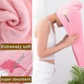 Hair Drying Towel Microfiber Hair Towel Wrap with Buttons Super Absorbent Twist Turban Shower Gift for Kids and Women. 