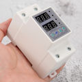 Din Rail Dual Display Adjustable over Voltage Current and Under Voltage Protective Device Protector Relay 40A 220V 230V. 