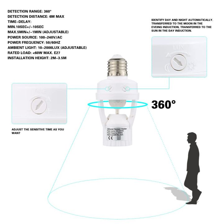 Infrared%20Sensor%20Lamp%20Holder%20E27%20To%20E27%20Screw%20Lamp%20Holder%20With%20Plug%20Light%20Socket%20Adaptor%20Motion%20Sensor%20Plug%20PC%20Lamp%20Head%20For%20E27%20Bulb%20-%20Image%202
