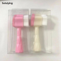 Sutuiying 1pc Facial Cleansing Brush 2 In1, Face Exfoliating Pore Deep Cleansing Luxury Brush, Ultra Fine Soft Bristle Dual Face Wash Brush. 