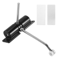 Household Black Belt Wheel Adjustable Zinc Alloy Spring Door Closer. 
