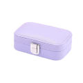 12*7.5*4cm Macaron Jewelry Box Fashion Leather Travel Jewelry Box Portable Ring Jewelry Box for Woman Home Travel. 