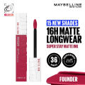 Maybelline New York SuperStay Matte Ink Liquid Lipstick , Highly pigmented, Transfer Proof & Fade Proof. Maybelline New York SuperStay Matte Ink Liquid Lipstick Lasts Up To 16 Hour. 