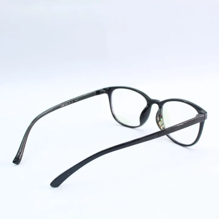 Black%20Oval%20Prescription%20Blue%20Cut%20Glass%20With%20Plano%20To%20Minus%206%20(Sph)%20Power%20-%20Image%206