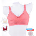 Cotton Non-Padded Non-Wired Full Cup Bra - Plus Size Support, Pack of 2, Solid Colors. 