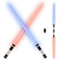 Lightsaber Toy Laser Sword Star Wars 2 In 1 Extendable LED Light Up Saber 7 Colors Changing. 