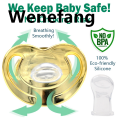 Wenefang Newborn Pacifiers Bling Gold Pacifier Clip Football Sell Baby Pacifier New style Baby Drill Appease Play Mouth Spot Su Chupetes De Lujo. 