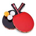 2Pcs bat Table Tennis Racket with 3 Balls. 