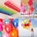 100 Pieces Assorted Mix Color Round Shape Latex Balloon Set. 