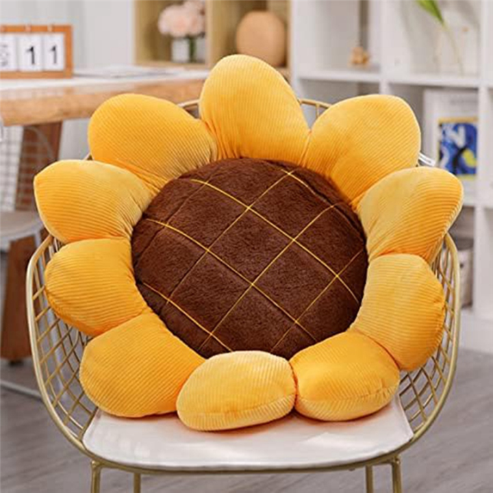 Yellow%20Sunflower%20Cushion%20Mat%20Home%20Decor%20Reversible%20Floor%20Pillow%20Seating%20Cushion%20Soft%20Velvet%20Stuffed%20Throw%20Pillows%20Easy%20to%20Use%20-%20Image%205