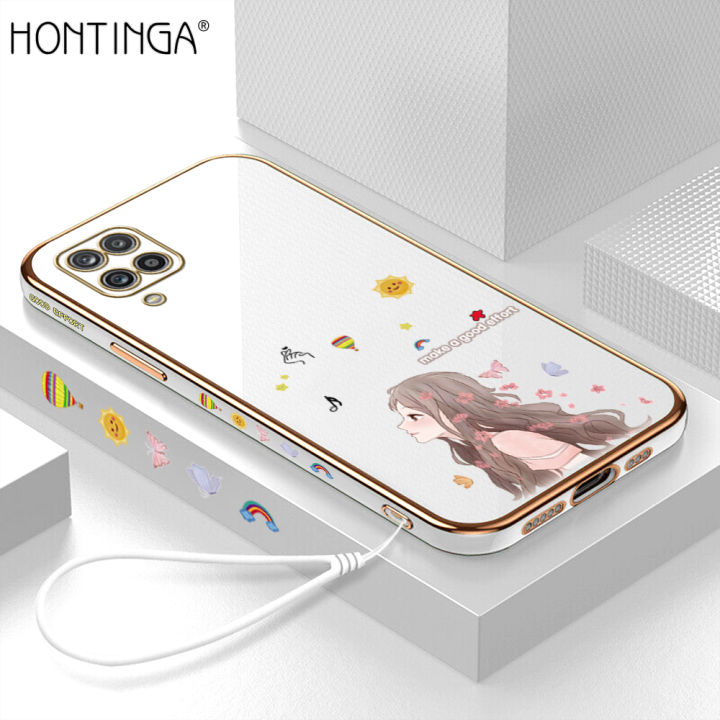Hontinga%20for%20Samsung%20Galaxy%20A12%20A12%205G%20M12%20Back%20Cover%20Luxury%206D%20Plating%20Lovely%20Girl%20Soft%20Silicone%20Phone%20Case%20-%20Image%202