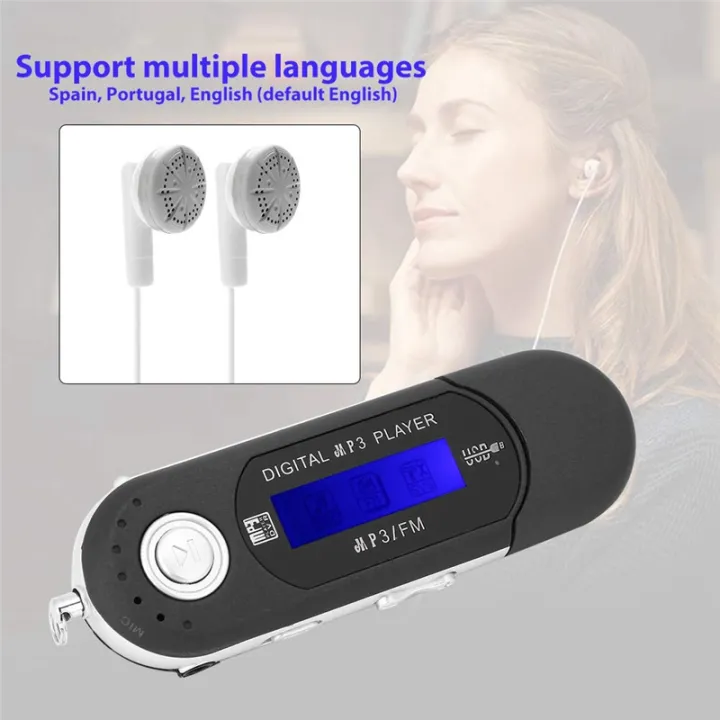 MP3%20Player%20MP3%20USB%20Player%20with%20Earphone%208GB,%20Portable%20with%20LCD%20Screen%20for%20Walking%20Running%20-%20Image%202