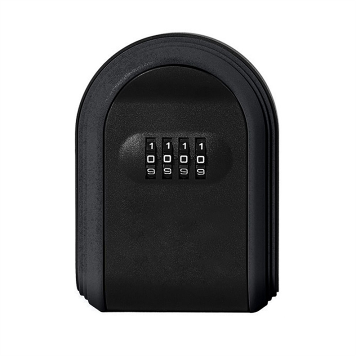 Key Safe Box Weatherproof 4 Digit Combination Outdoor Key Security Storage Case Key Lock Box Wall Mounted Easy Install Easy to Use