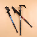 51-110CM Aluminum Alloy Teleskopic Stick Hiking Poles Outdoor Walking Sticks Trekking Climbing Poles Walking Canes Alpenstock. 