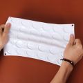 Scrapbook Pastry Decoration DIY Baking Mold 3D Silicone Mold Round Stencil Transfer Sheet Wax Mold. 