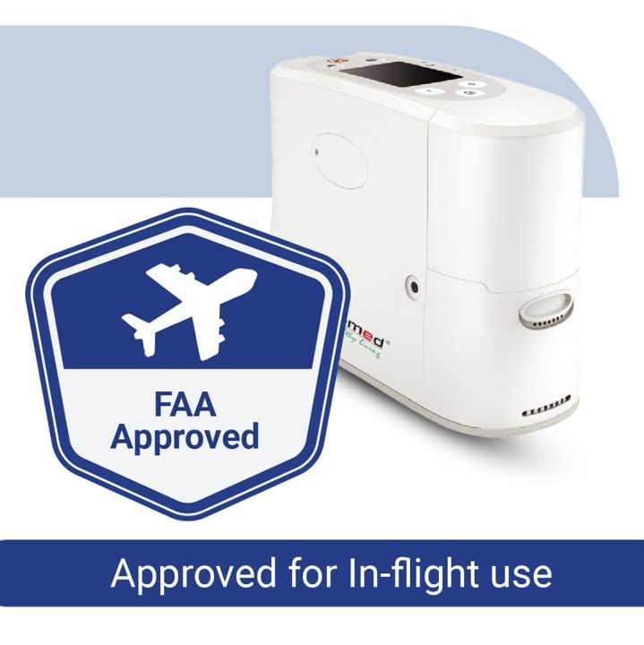 Oxy-Med P2 Portable Oxygen Concentrator with 3 years warranty (Double Battery)