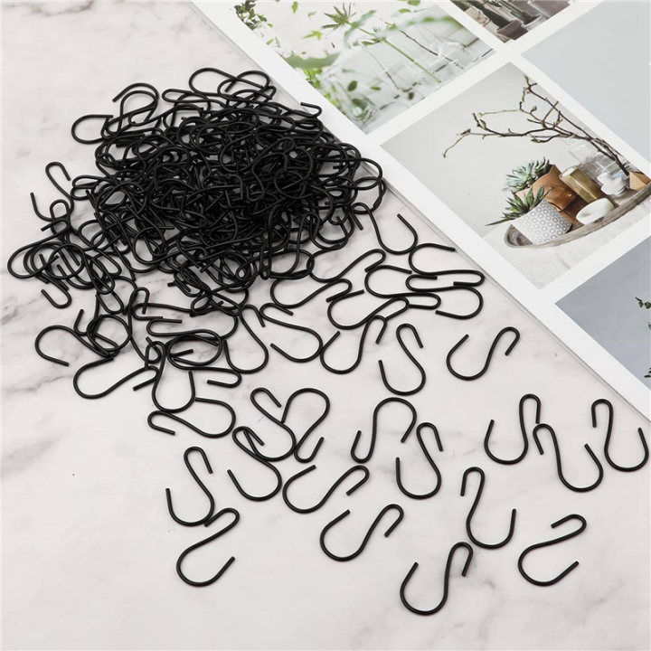 360Pcs%201-Inch%20Mini%20S-Shaped%20Hook,%20S-Shaped%20Hook,%20Small%20S-Shaped%20Hook,%20Metal%20Mini%20Decorative%20Hook,%20for%20Crafts(Black)%20-%20Image%205