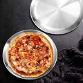 4 Pack 12 Inch Pizza Tray,Stainless Steel Pizza Oven Baking Tray,Round Pizza Baking Sheet,for Baking Roasting Serving. 