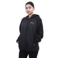 Brand Select Unisex Hybrid Black Fleece Jacket with Quilted Vest – Thermal Zip-Up Outerwear. 