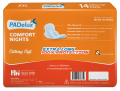 PADelux Sanitary Pads Comfort Nights XXL (Pack of 1) 14 Pads Soft and Cottony. 