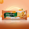 Dynas Cream Filled Wafer Biscuit 100g | Strawberry, Chocolate, Vanilla,Orange & Pineapple Flavours | Crispy Layered Wafers Snack. 