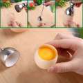Tools Raw Cracker Separator Boiled Topper Shell Top Cutter Kitchen Gadgets Stainless Steel Egg Knocker Opener. 