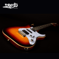 Jet Guitars JS 600 BS HSS Roasted Maple Sunburst w/ Gigbag. 