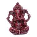 Maroon God Ganesh Ceramic Statue 6inch. 