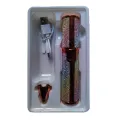 Rechargeable 2 In 1 Flawless Facial And Eyebrow hair Remover trimmer , Painless Eyebrow Removal Shaver With LED Light. 