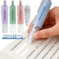 High Quality Press Type Correction Tape Pen Shape Replaceable Core Corrector Colorful Altered Tools Students. 