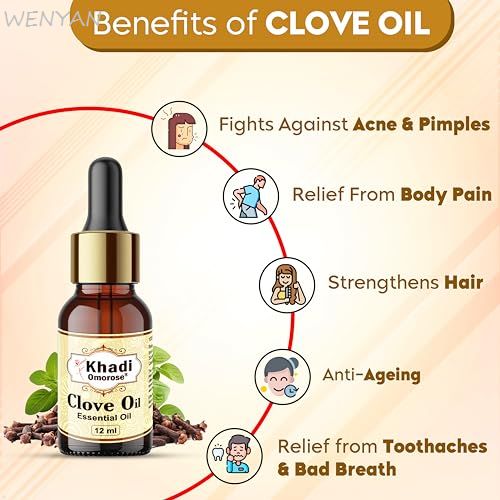 WENYAN%20Khadi%20Omorose%20Clove%20Bud%20Essential%20Oil%20%7C%20Pure,%20Natural%20Undiluted%20For%20Hair,%20Skin%20Tooth%20(12%20ML)(FROM%20INDIA)%20-%20Image%205