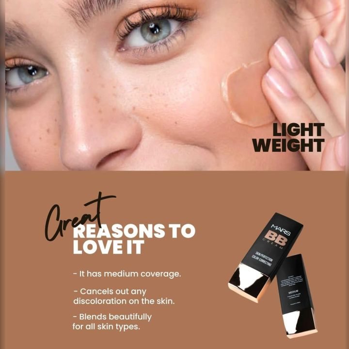 MARS%20BB%20Cream%20Lightweight%20Foundation%20%7C%20Blendable%20BB%20Cream%20for%20Women%20%7C%20Colour%20Correction%20for%20All%20Skin%20Types%2030ml%20-%20Image%207