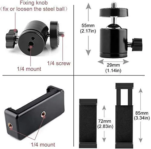 Tripod%20Mount%20Adapter%7C%20Tripod%20Mobile%20Holder%7CTripod%20Phone%20Mount%7C%20Smartphone%20Clip%20Clipper%20360%20Degree%20For%20Taking%20Magic%20Video%20Shots%20&%20Pictures.%20(Phone%20Holder%20Clip%20and%20Ball%20Head)%20-%20Image%202